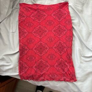 Vintage 90s Bebe Mesh Bandana Print skirt